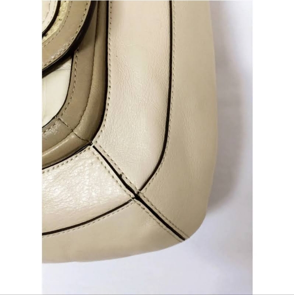 Coach Kristin Spectator Beige Leather/Crocodile Hobo Crossbody Handbag - Picture 6 of 15